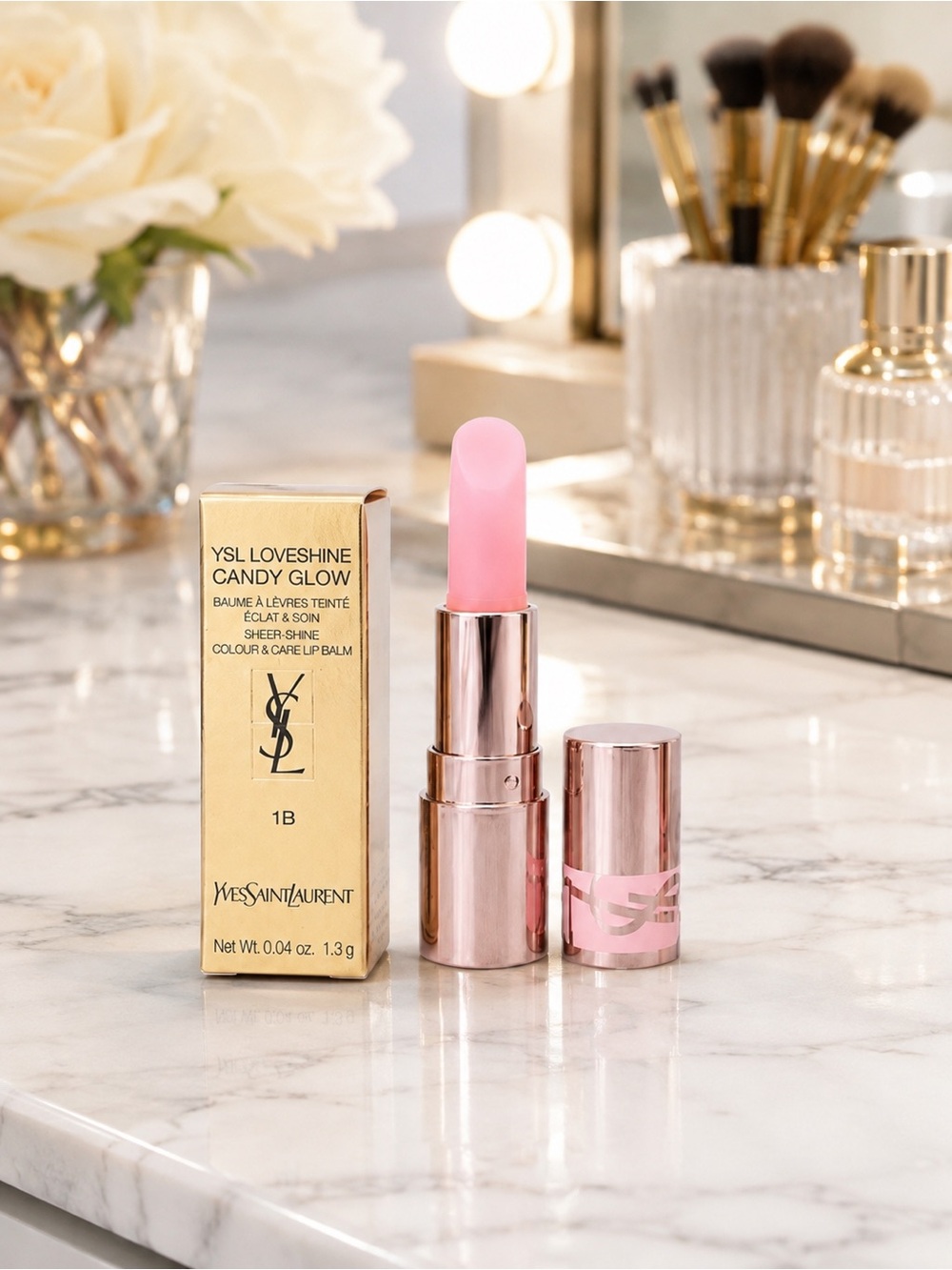 Yves Saint Laurent Sheer Candy Glow Lip Balm in Pink Sunrise BNIB - Travel Size!